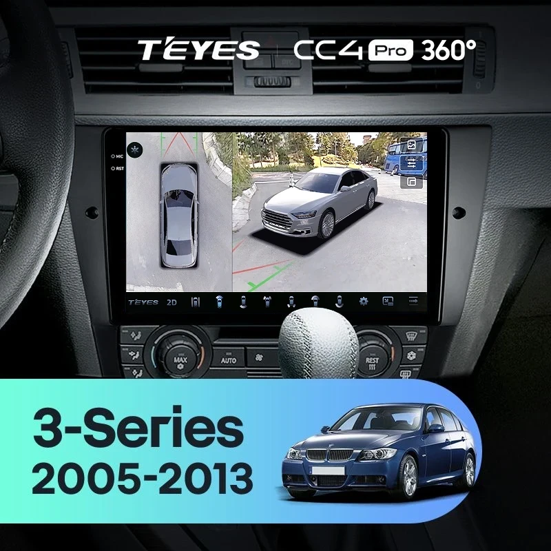 Штатная магнитола Teyes CC4 Pro 360 8/128 BMW 3 серия E90 E91 E92 E93 (2005-2013)