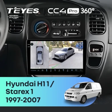 Штатная магнитола Teyes CC4 Pro 360 8/128 Hyundai H1 1 (1997-2007)