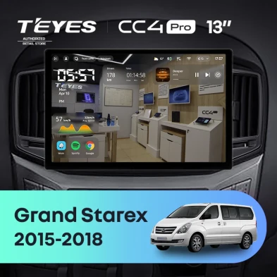 Штатная магнитола Teyes CC4 Pro 8/128 Hyundai Grand Starex (2015-2018) F2 (13")