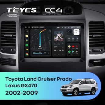 Штатная магнитола Teyes CC4 8/128 Lexus GX470 (2002-2009) F2