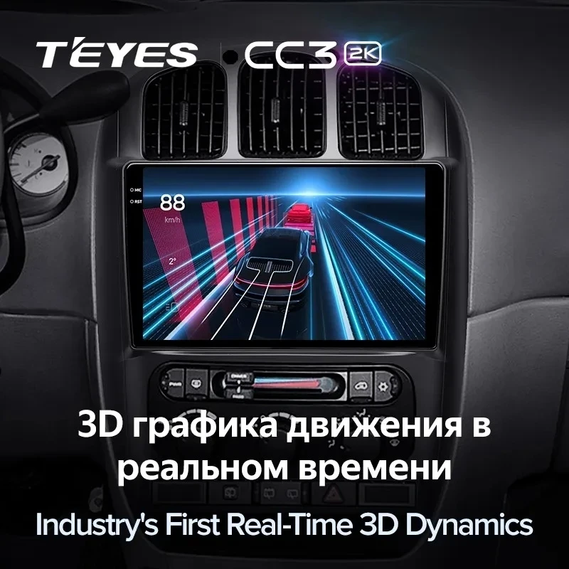 Штатная магнитола Teyes CC3 2K 4/64 Dodge Caravan 4 (2000-2007) Тип-B
