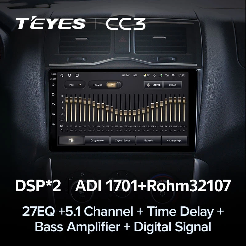Штатная магнитола Teyes CC3 4/64 Lada Granta Cross (2018-2023)
