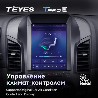 Штатная магнитола Tesla style Teyes TPRO 2 4/64 Ford Ranger 3 (2011-2015)