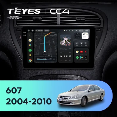 Штатная магнитола Teyes CC4 6/64 Peugeot 607 (2004-2010)