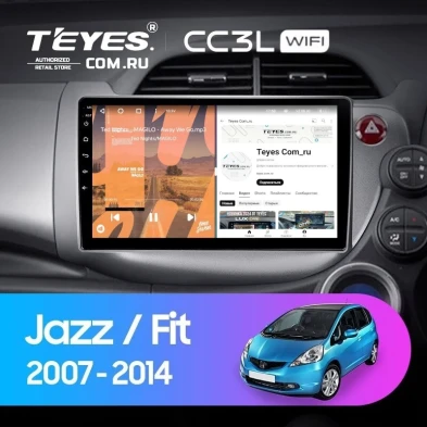 Штатная магнитола Teyes CC3L WiFi 2/32 Honda Jazz 2 GG (2007-2014) Правый руль