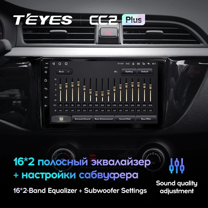 Штатная магнитола Teyes CC2 Plus 4/32 Kia Rio 4 (2016-2020) Тип-B
