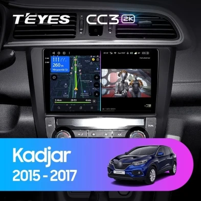 Штатная магнитола Teyes CC3 2K 360 6/128 Renault Kadjar (2015-2017)