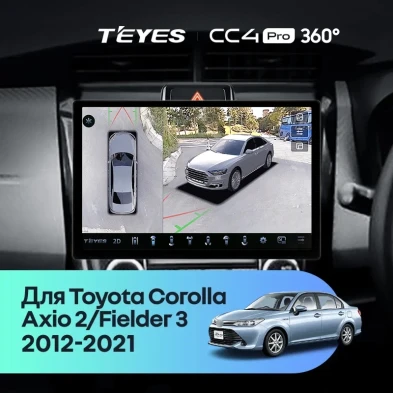 Штатная магнитола Teyes CC4 Pro 360 12/256 Toyota Corolla Axio 2 E160 (2012-2021) (11")