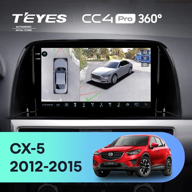Штатная магнитола Teyes CC4 Pro 360 12/256 Mazda CX-5 (2012-2015) Тип-B